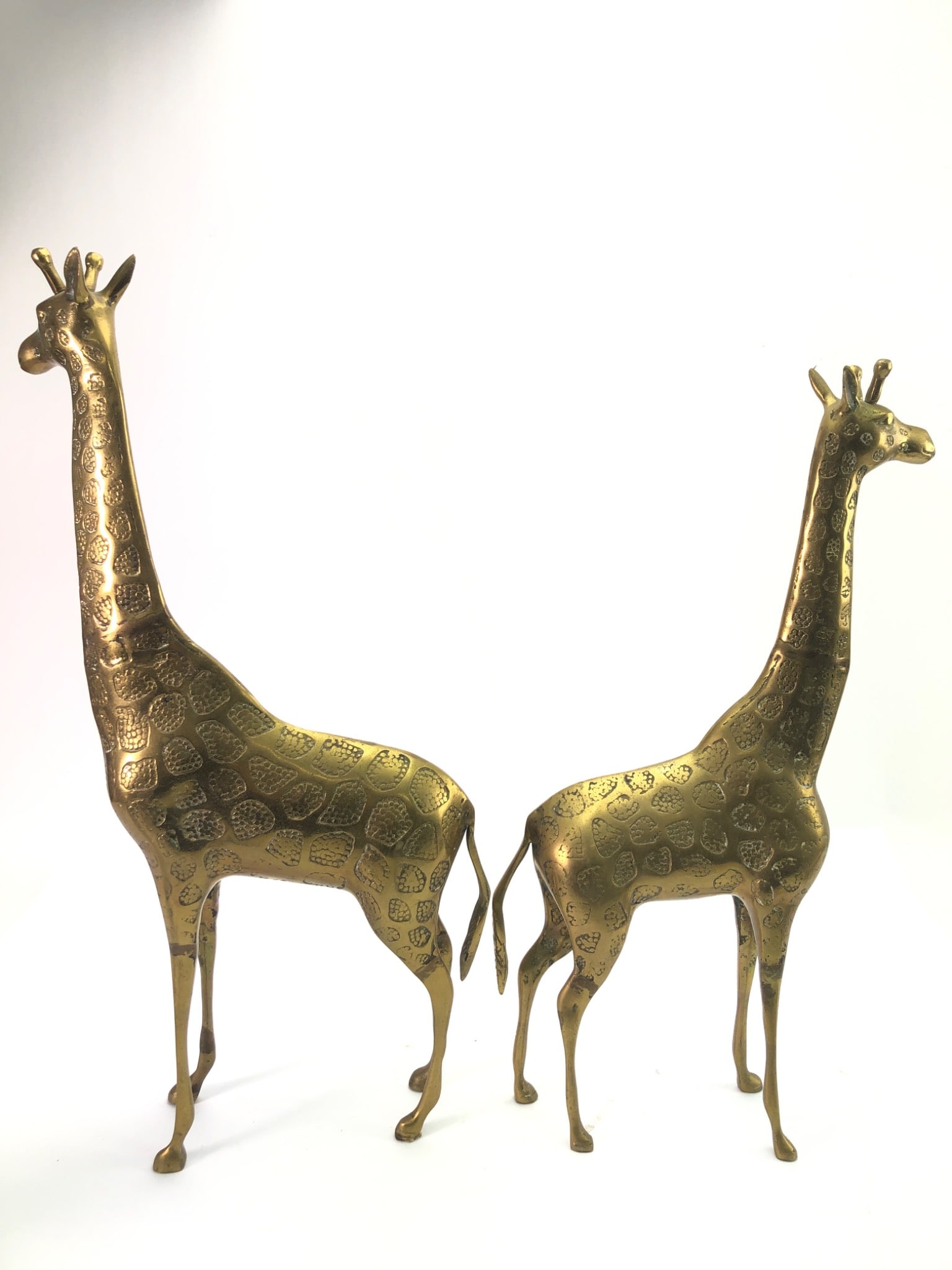 Brass Giraffe Figures - 4