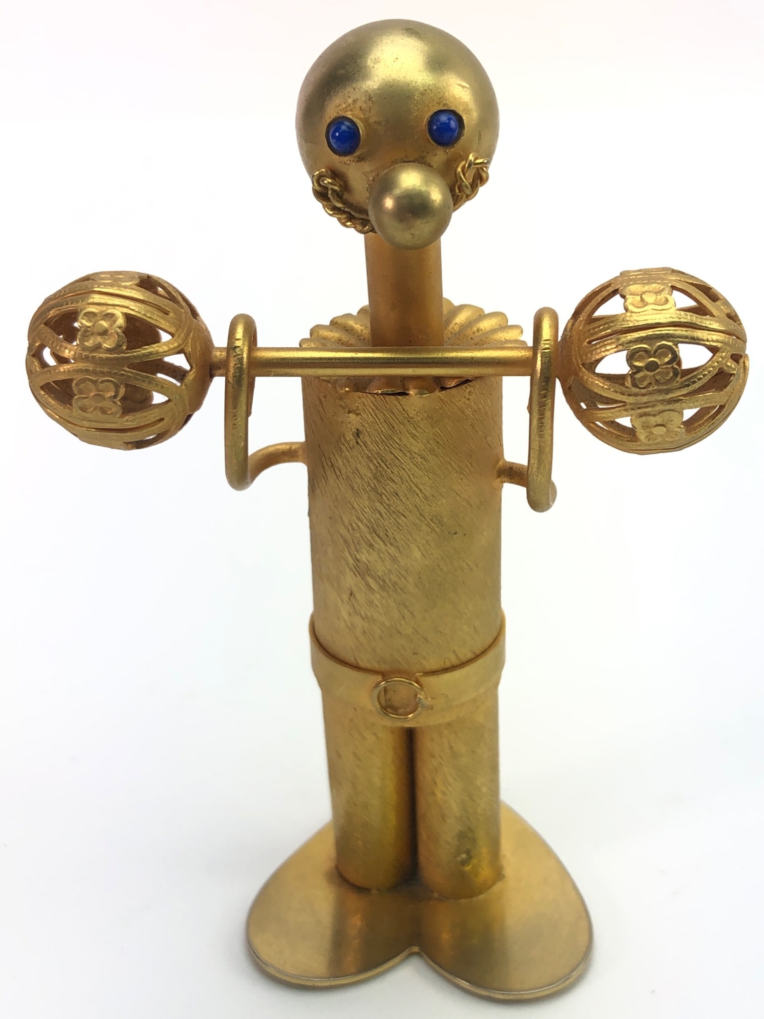 Made In Italy Gold Tone Weightlifter Pen (1 of 11)