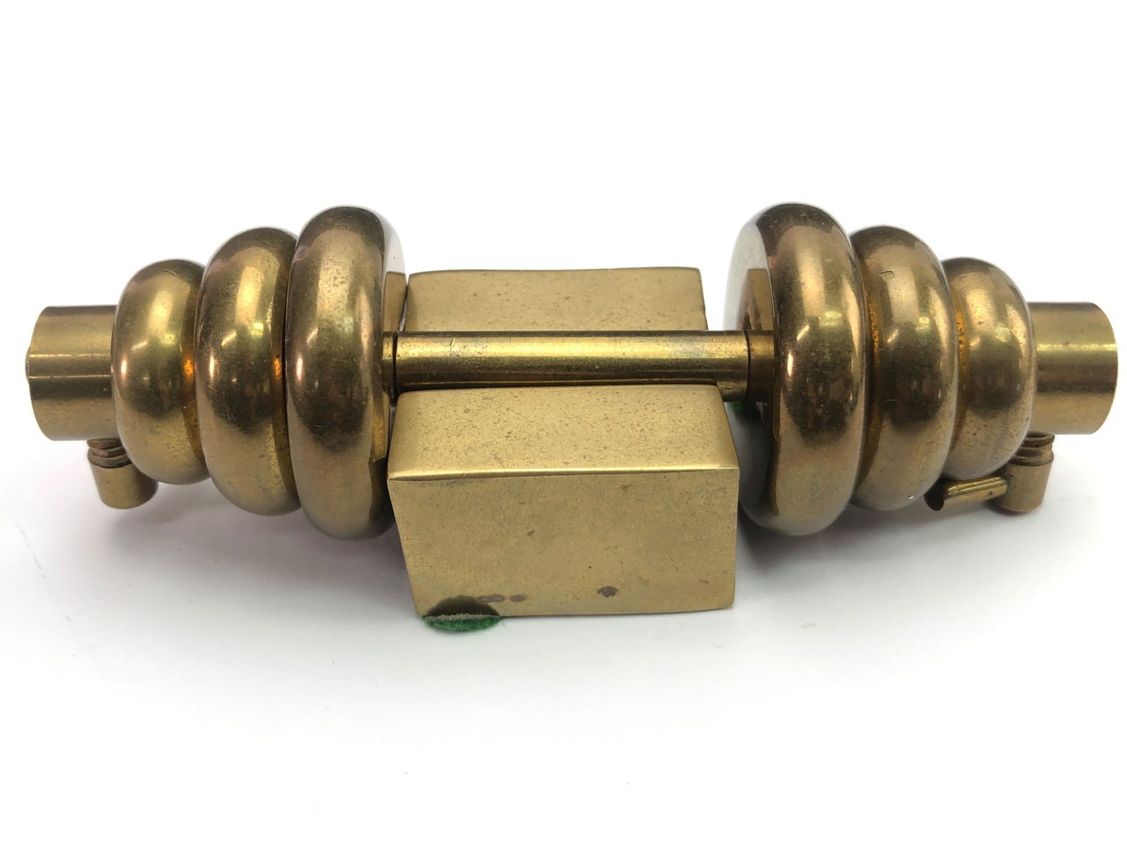 Brass 5-Inch Dumbbell Paperweight (1 of 8)
