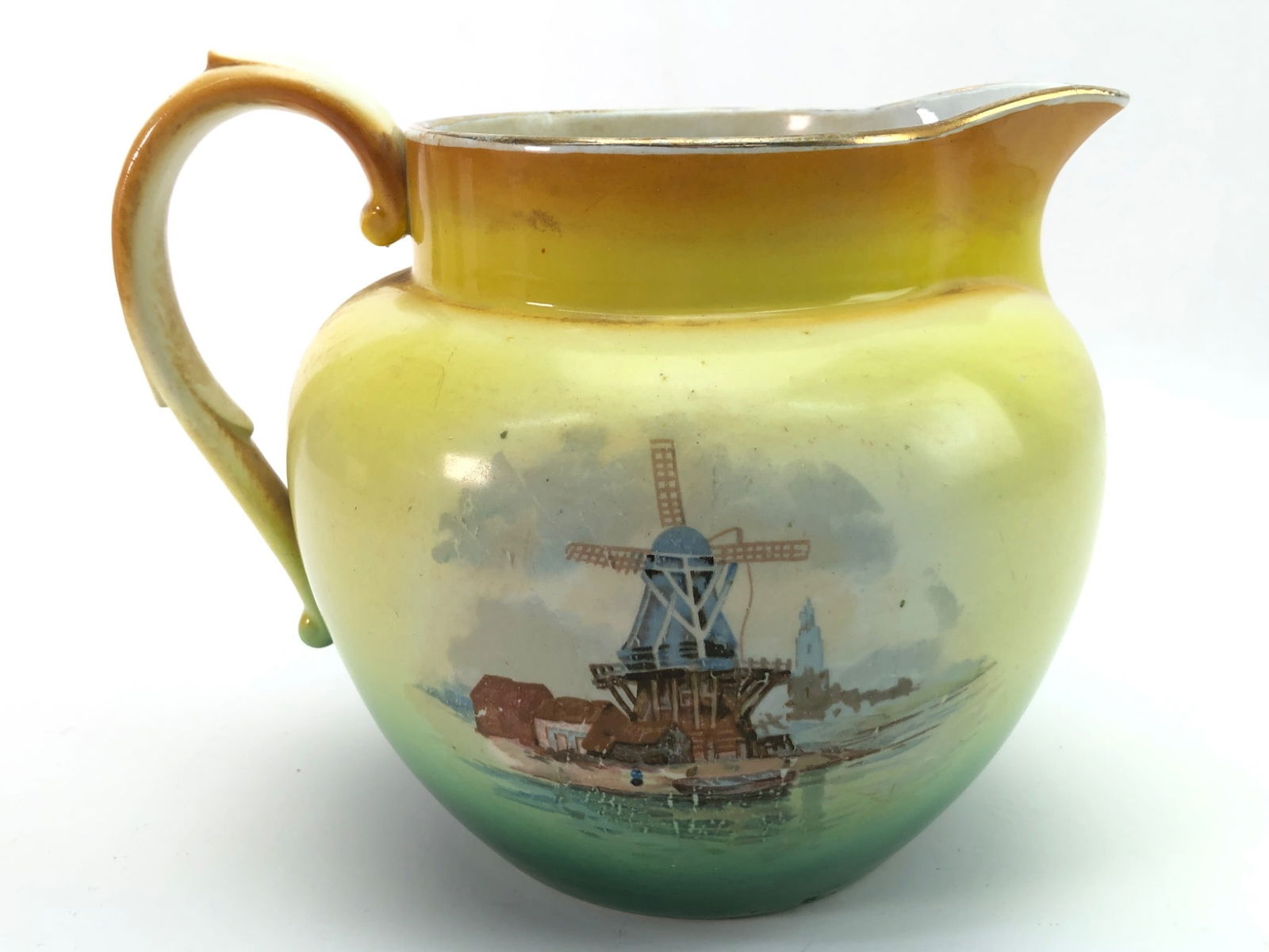 Early 20th Century Saxony Hand Painted Pitcher (1 of 11)