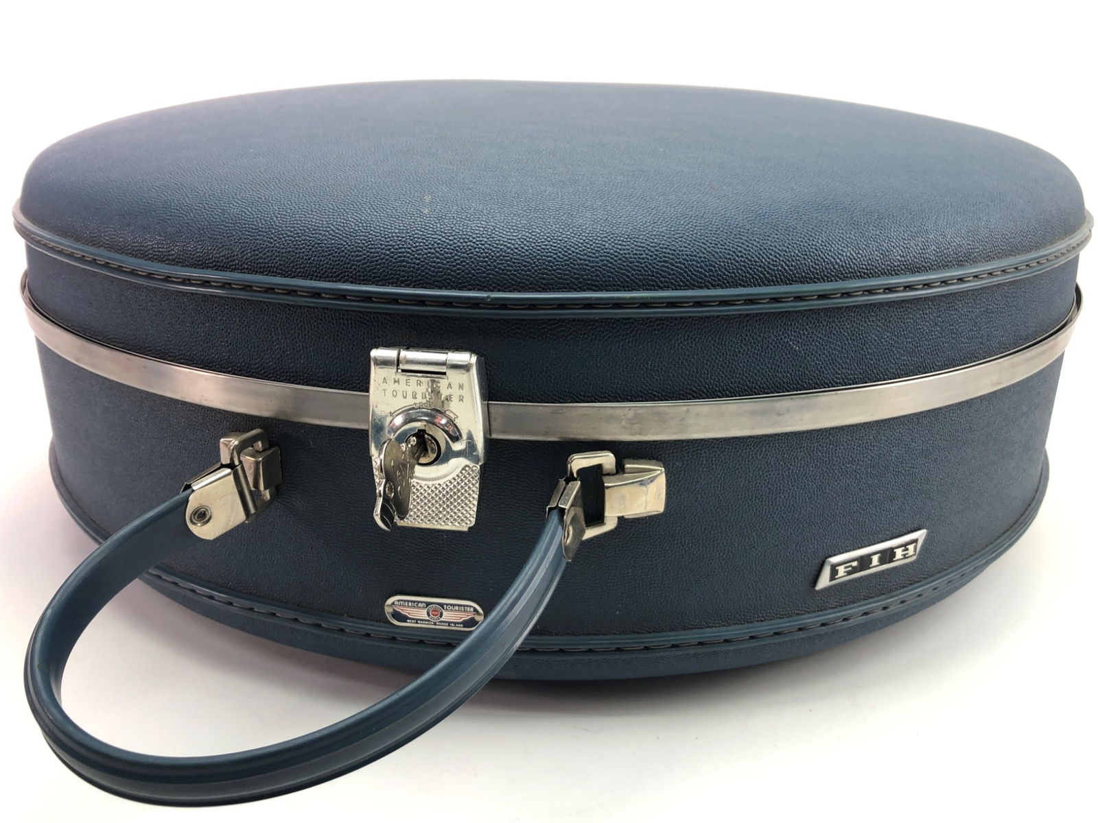Vtg American Tourister Blue Train Case (1 of 13)