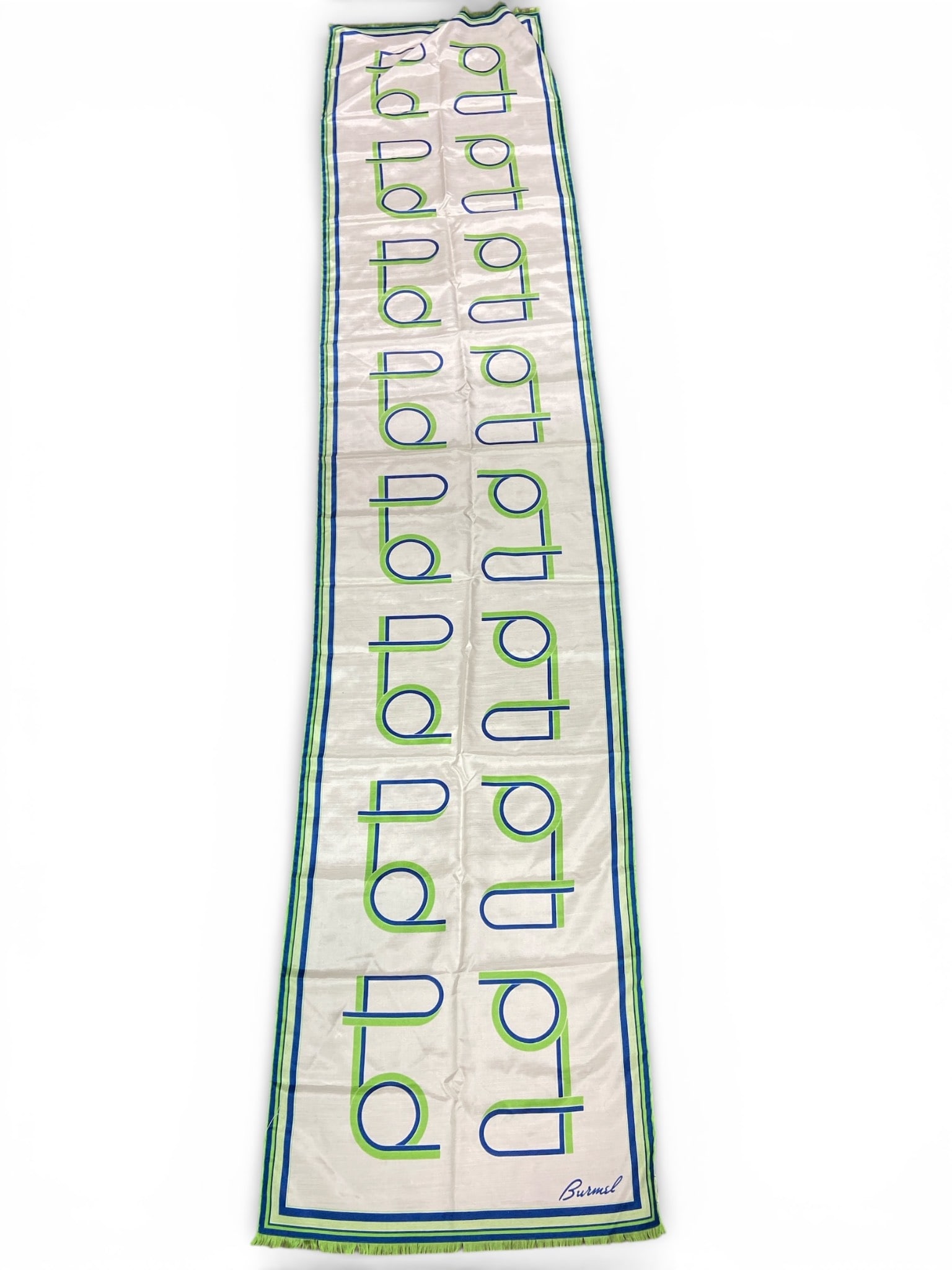 MCM Burmel 100% Silk Geometric Scarf (1 of 5)