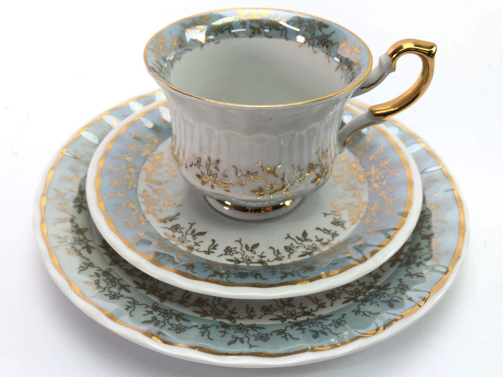 Fena Porzellan 3pc Tea Cup & Plate Set (1 of 11)