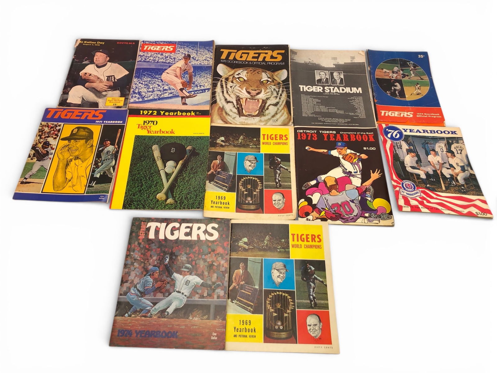 Detroit Tigers Yearbooks & Programs Lot (1 of 20)