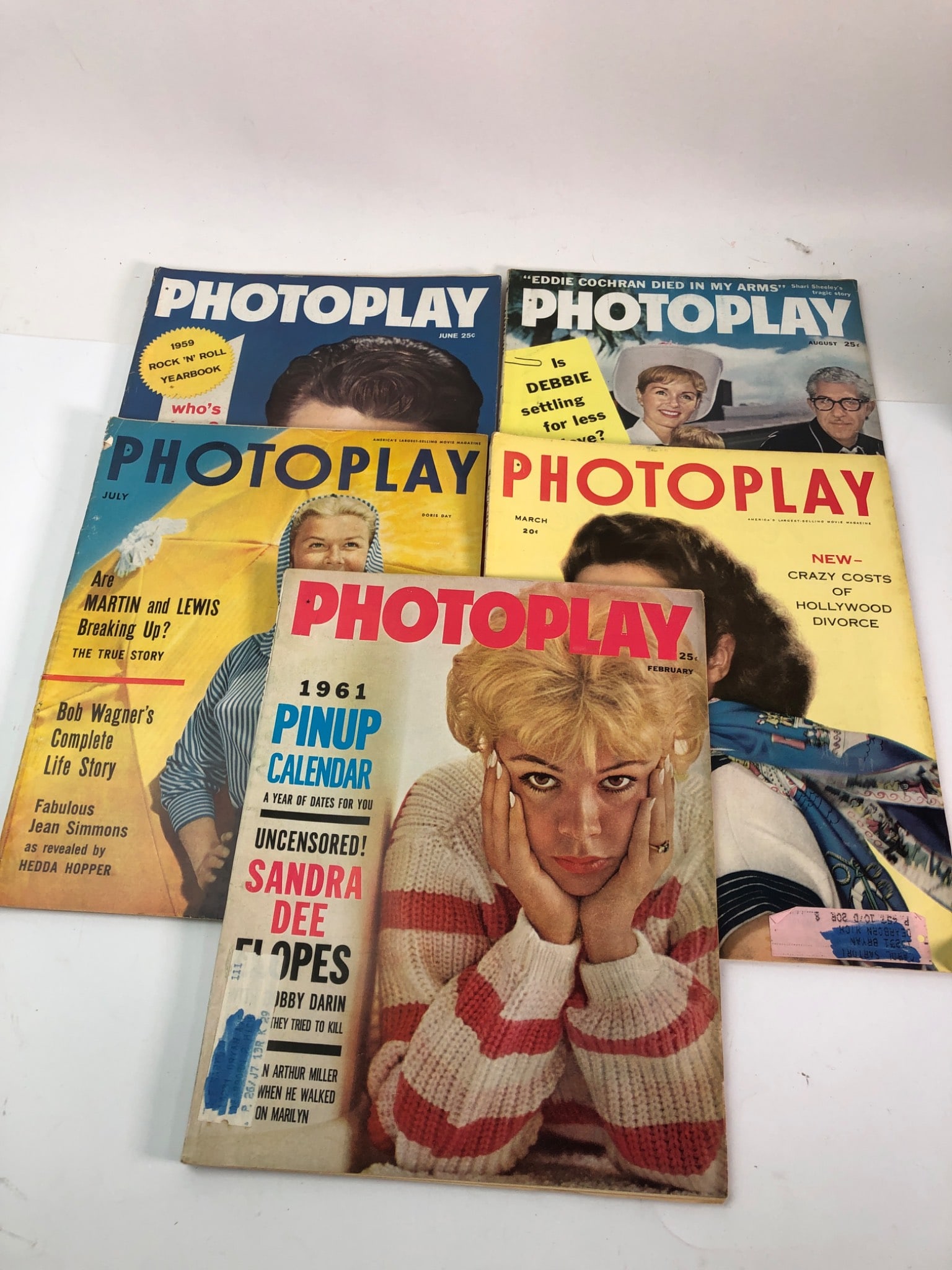 Photoplay Magazines 1954-1961 Lot Of 5 (1 of 16)