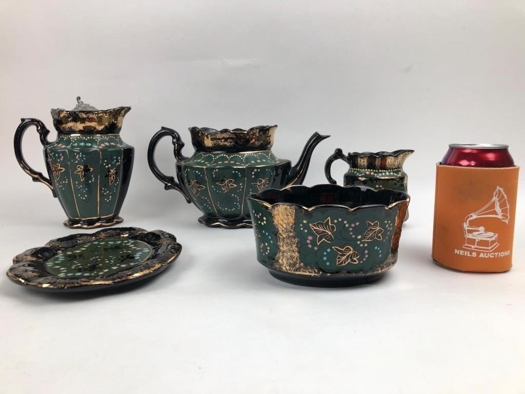 Hand Painted Ceramic Tea Set - 8