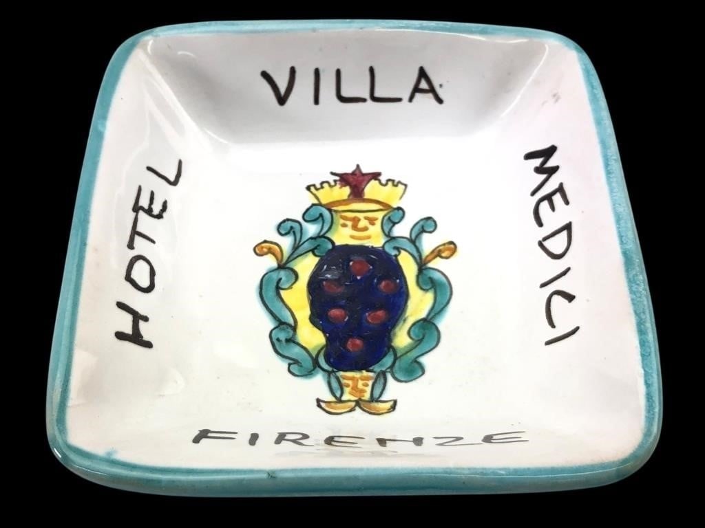 1960s Hotel Villa Medici Italian Ashtray (1 of 7)