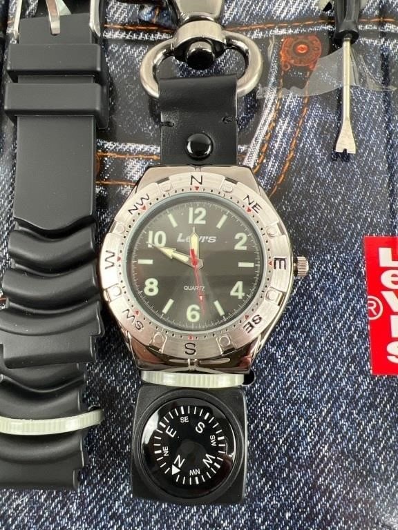 Levi"s Interchangeable Watch Set With Compass - 2