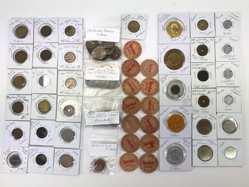 Vtg & Antique Tokens & Coins (1 of 9)