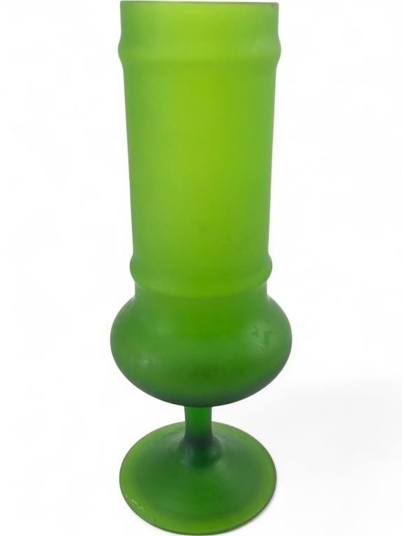 Carlo Moretti MCM Frosted Green Glass Apothecary J (1 of 5)