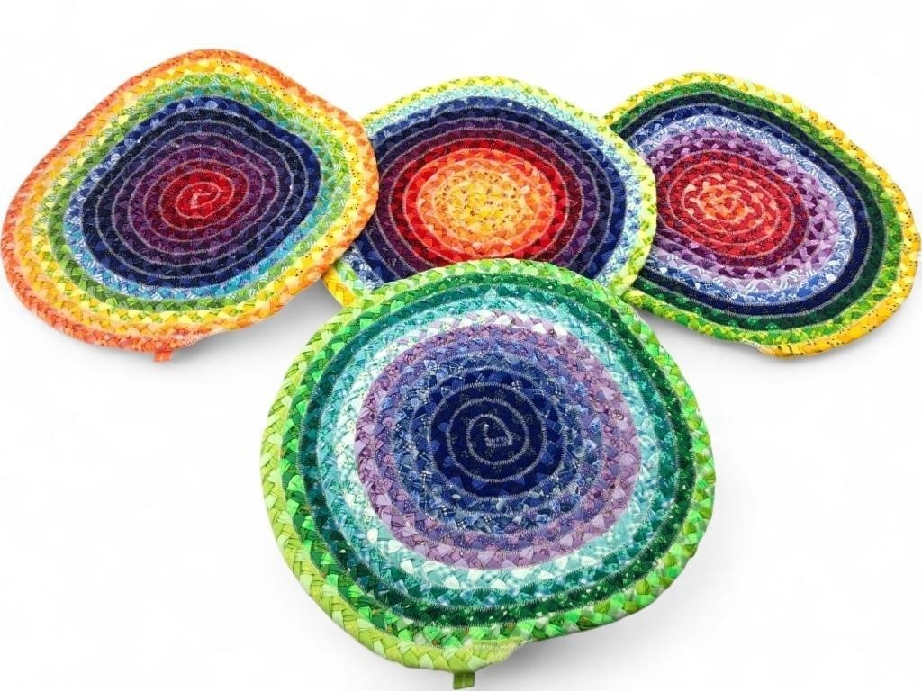 La Belle Maison Handmade Braided Table Mats (4) (1 of 8)