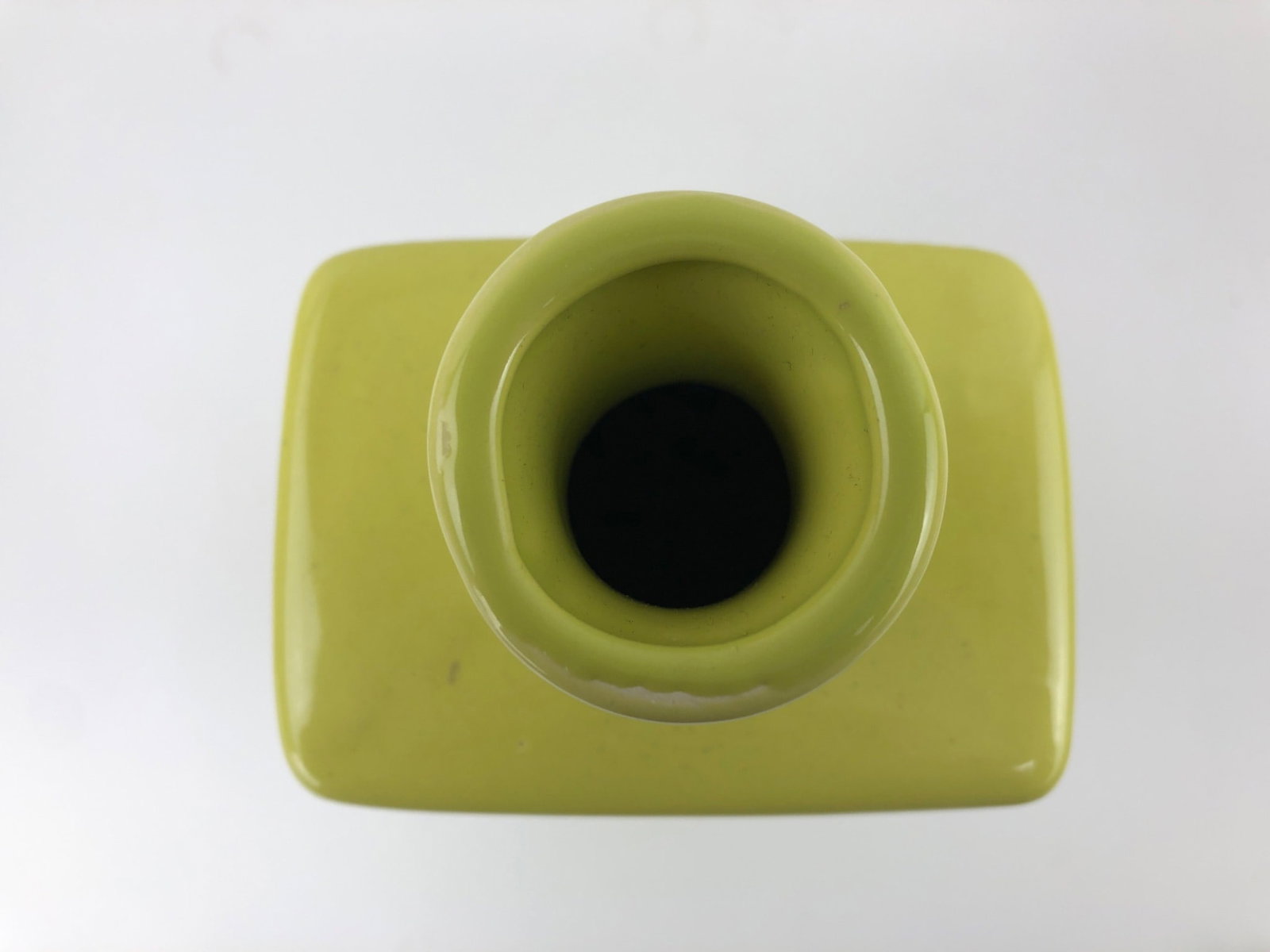 Royal Haeger Yellow Ceramic Rectangular Vase - 3