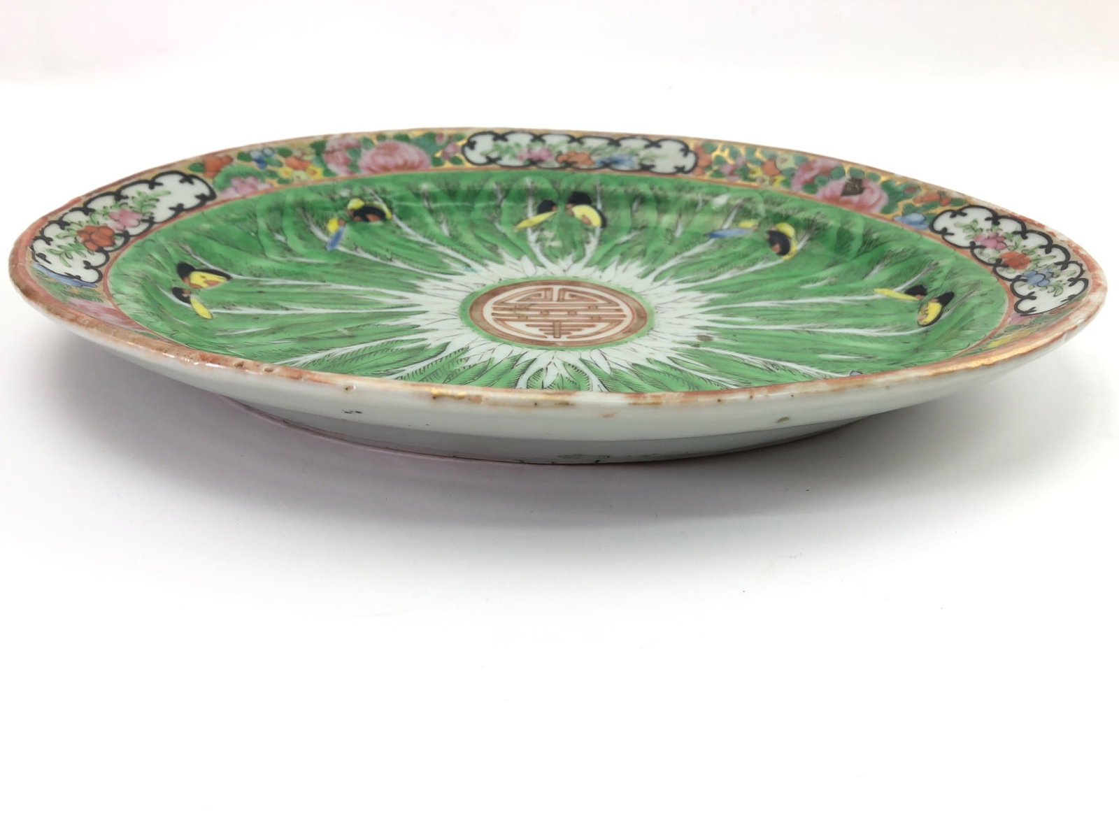 Chinese Export Cabbage Leaf Porcelain Oval Platter - 2