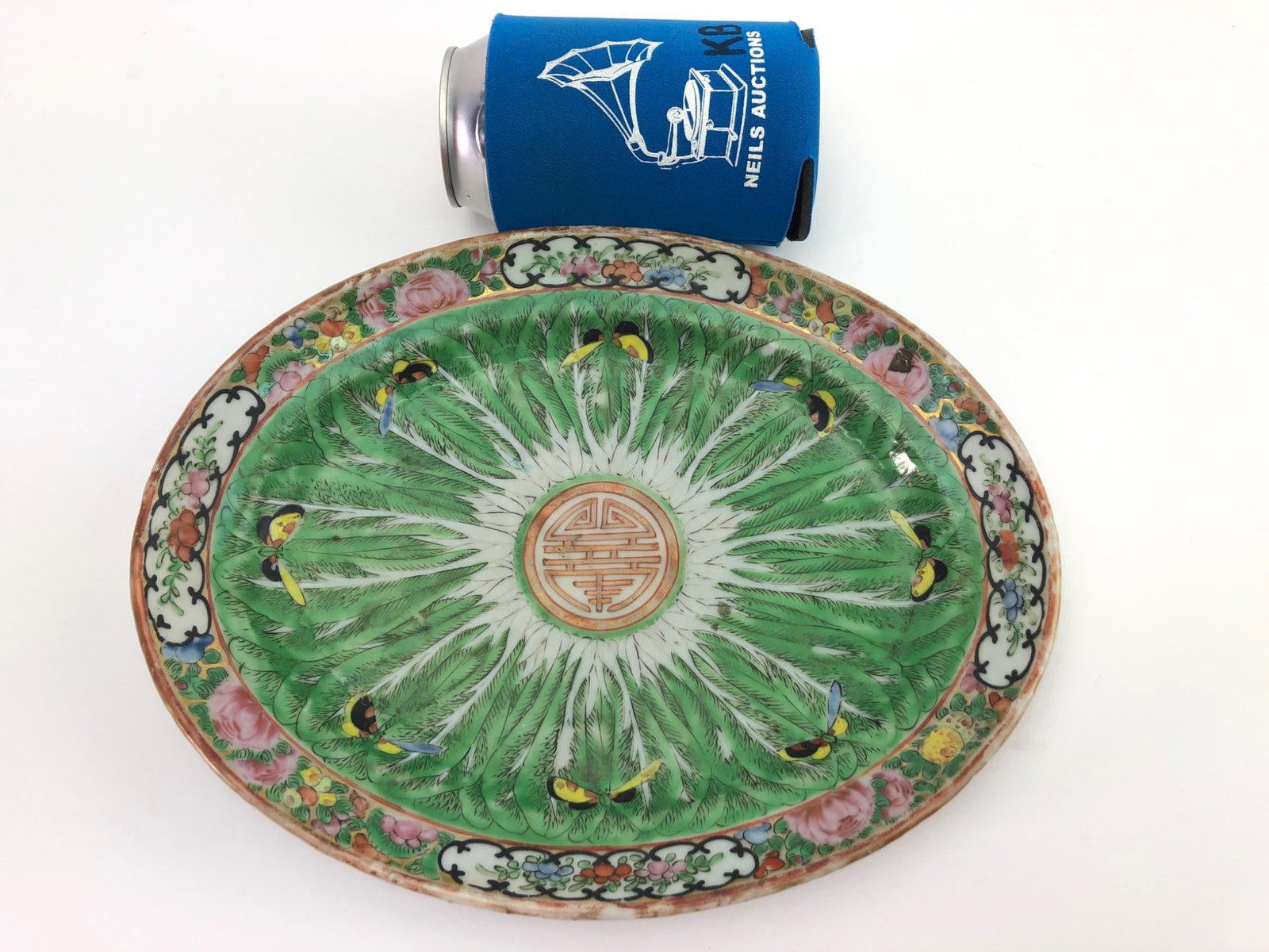Chinese Export Cabbage Leaf Porcelain Oval Platter - 3