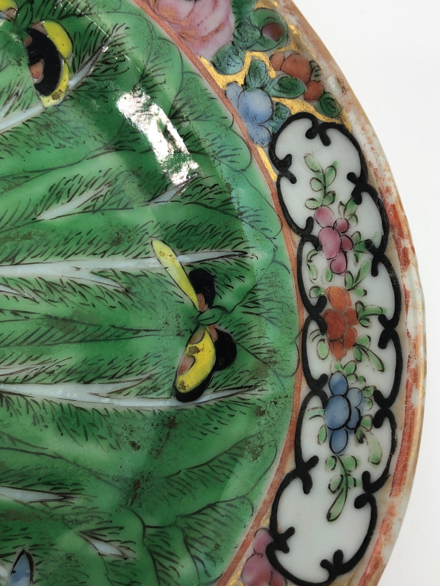 Chinese Export Cabbage Leaf Porcelain Oval Platter - 6