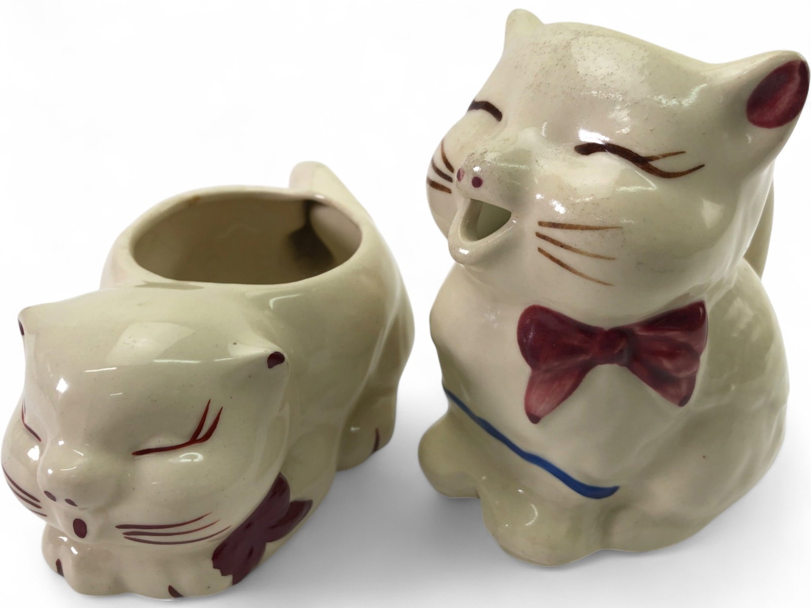 VTG Shawnee Pottery Puss n Boots Creamer and Sugar (1 of 8)