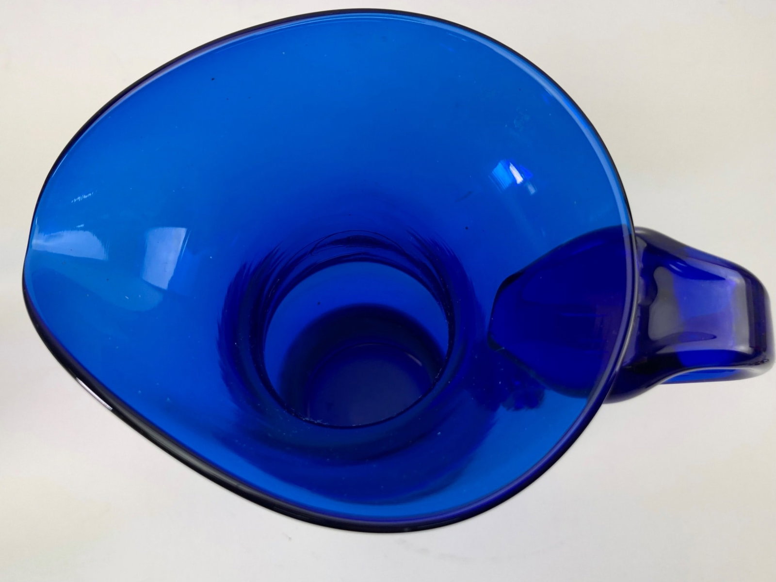 Blenko Handcraft Cobalt Blue Glass Pitcher - 6