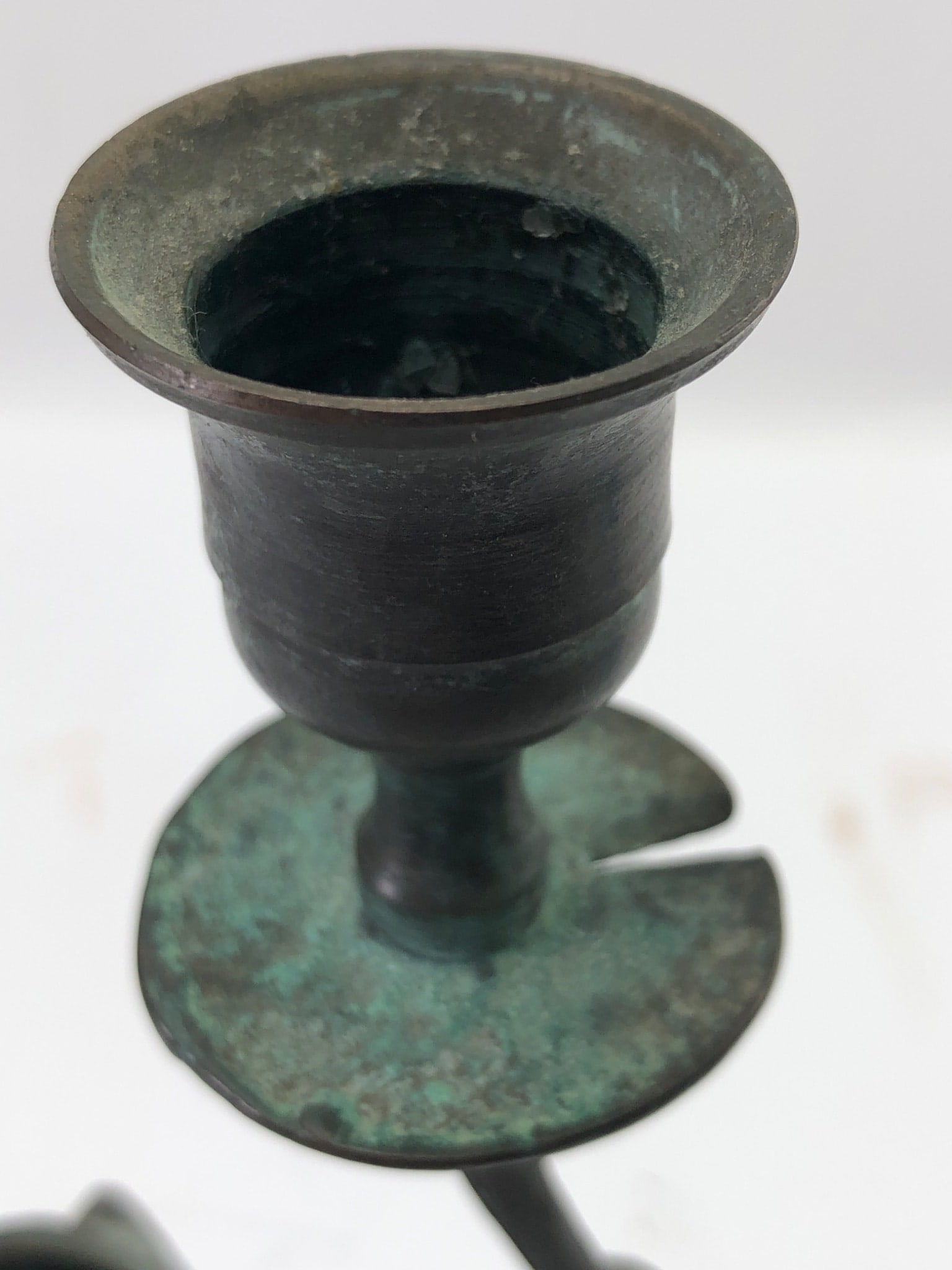 Bronze Frog Candlestick - 3