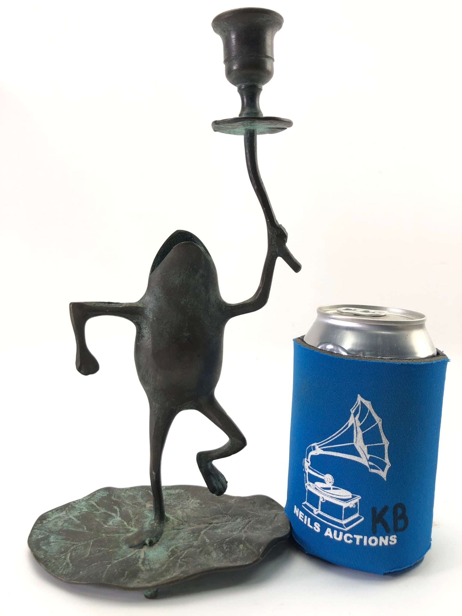 Bronze Frog Candlestick - 5