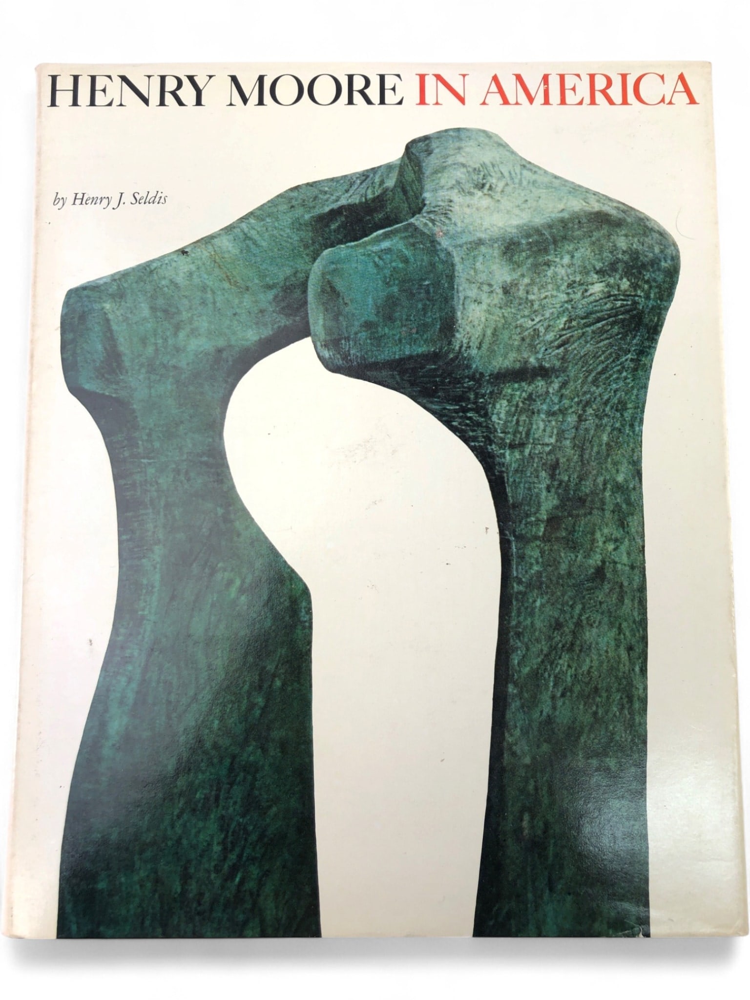 Henry J. Seldis - Henry Moore in America, 1973: 1973 first edition hardcover book 'Henry Moore in America' by Henry J. Seldis. Published by Praeger Publishers in association with the Los Angeles County Museum of Art. Features extensive illustration