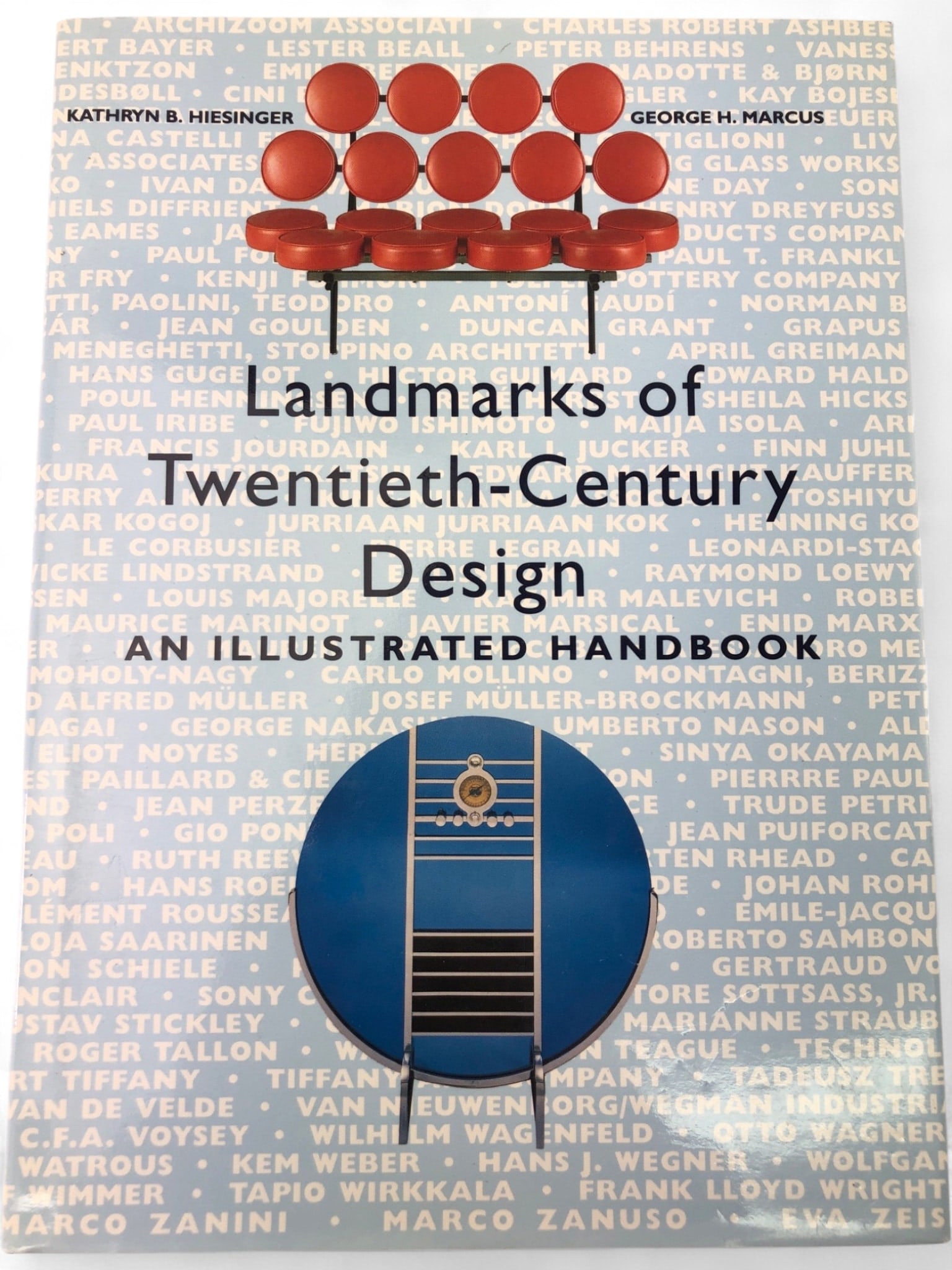 Landmarks of Twentieth-Century Design, 1993 First Edition: Hardcover book with dust jacket, 'Landmarks of Twentieth-Century Design: An Illustrated Handbook' by Kathryn B. Hiesinger & George H. Marcus. Published by Abbeville Press in 1993, this first edition i