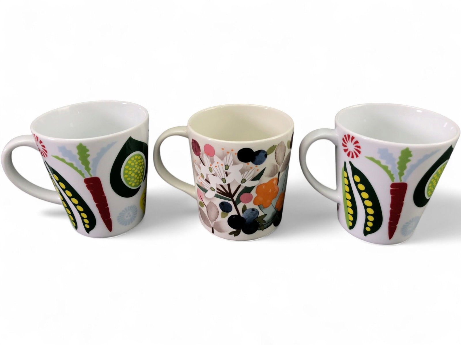 Rörstrand Kulinara & Pentik Porcelain Mugs, 4" Tall (1 of 8)