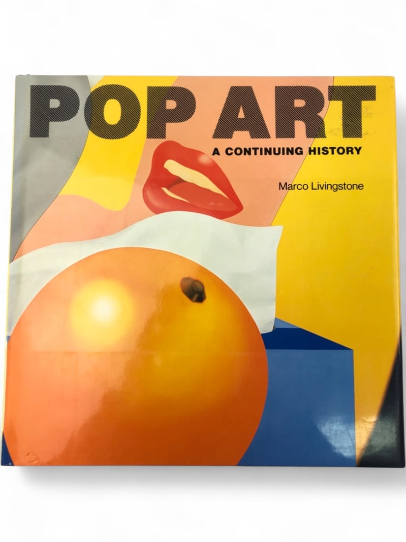 Marco Livingstone Pop Art: A Continuing History: First edition hardcover book with dust jacket, 'Pop Art: A Continuing History' by Marco Livingstone. Published in 1990 by Harry N. Abrams, Inc., New York. Features 366 illustrations, including 300 in 