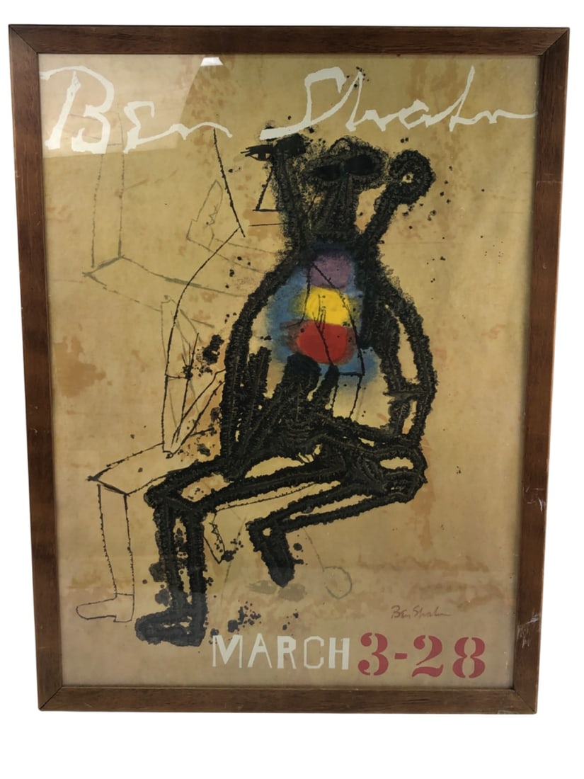 Ben Shahn Exhibition Poster, March 3-28 (1 of 5)
