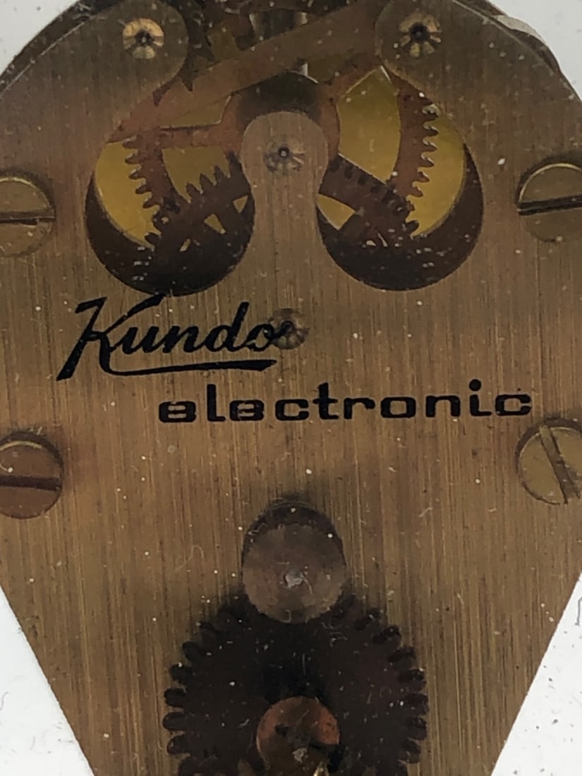 Kundo Electronic Brass Skeleton Clock - 2