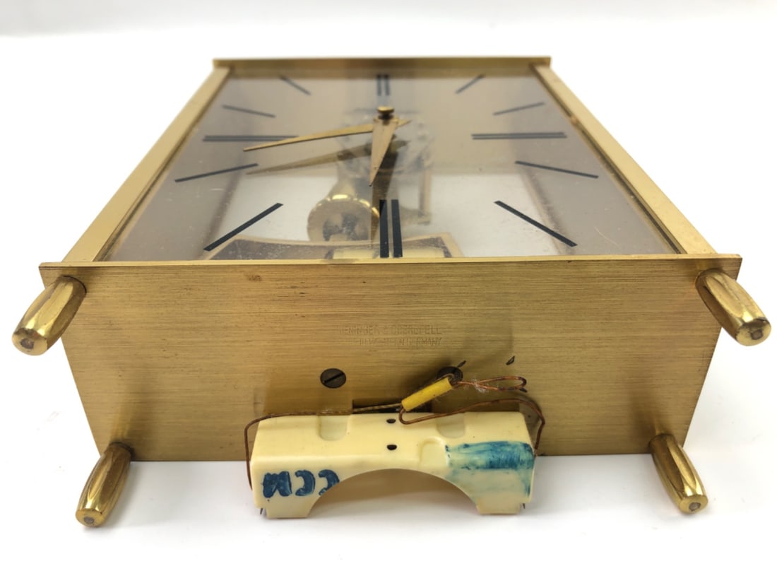 Kundo Electronic Brass Skeleton Clock - 9