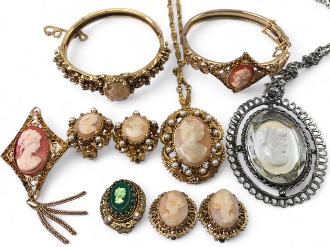 Cameo Victorian Style Jewelry Lot (1 of 11)