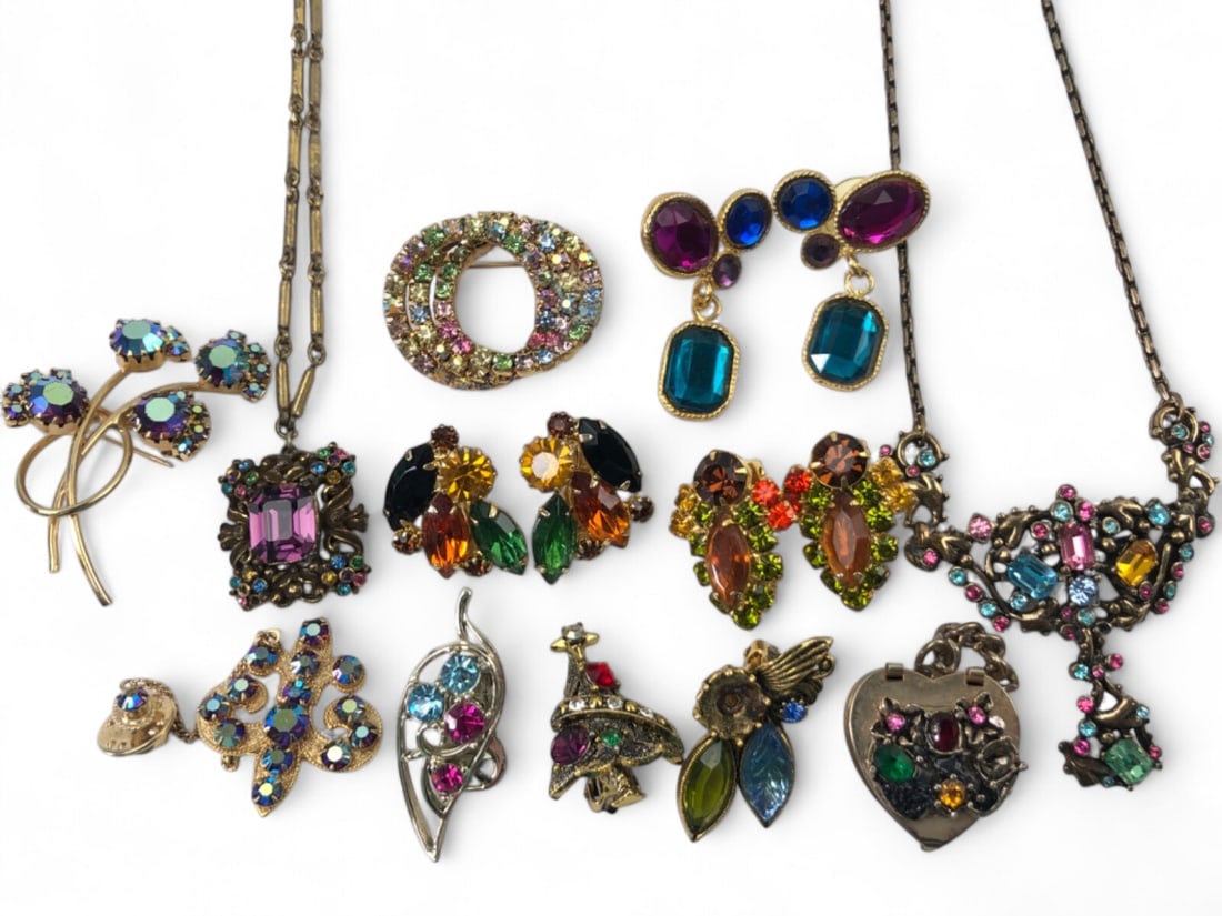 Vintage Multi-Color Rhinestone Jewelry Collection (1 of 7)