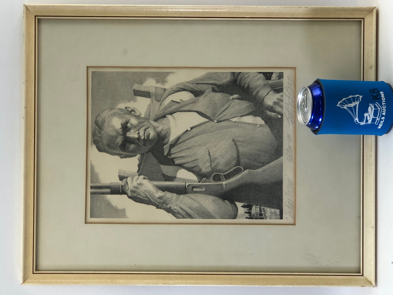 Fred Machetanz Signed 'Indian Trapper' Lithograph - 5