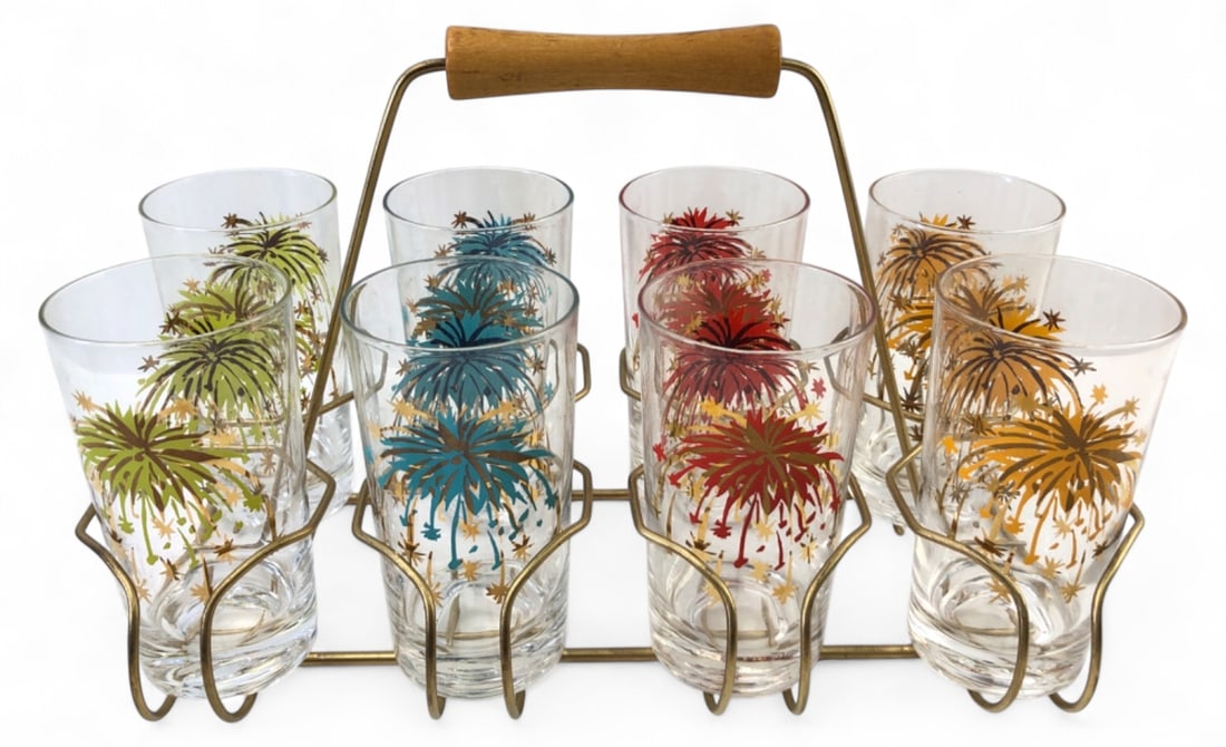 MCM Federal Glass Skyrockets Entertainers Set (1 of 9)