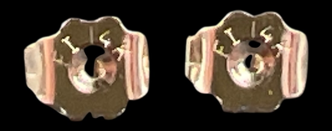 14K Gold Leaf Stud Earrings - 4