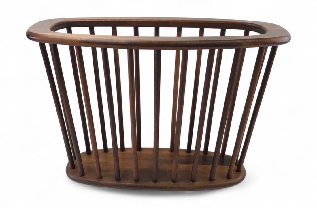 MCM Arthur Umanoff Attributed Walnut Magazine Rack (1 of 8)