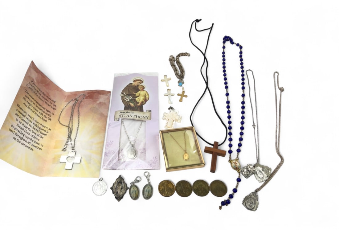 Sterling Silver and Mixed Religious Jewelry Lot (1 of 13)