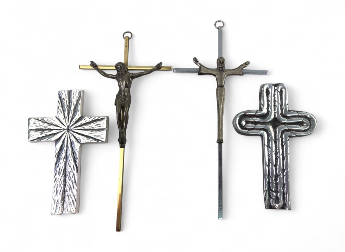 Assorted Metal Wall Crosses and Crucifixes (1 of 10)