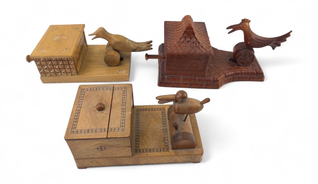 VTG Mechanical Bird Cigarette Dispensers, Set of 3 (1 of 12)