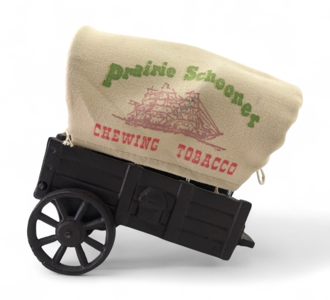 Prairie Schooner Chewing Tobacco Cast Iron Trailer (1 of 7)
