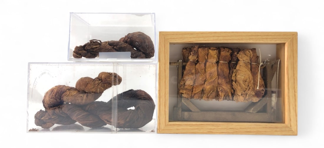 Vintage Hand-Twisted Tobacco and Cured Leaf Display (1 of 10)
