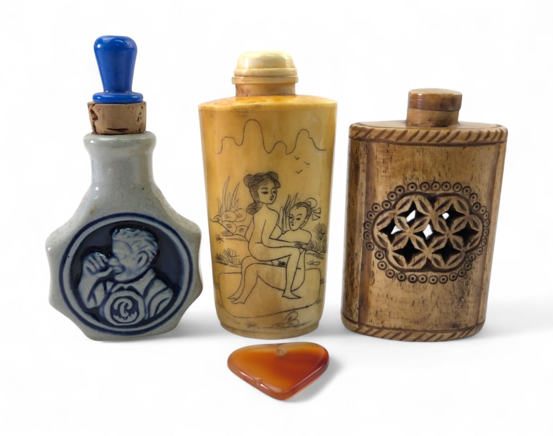 VTG Snuff Bottles, Pöschl-Schmalzler and Bone (1 of 11)