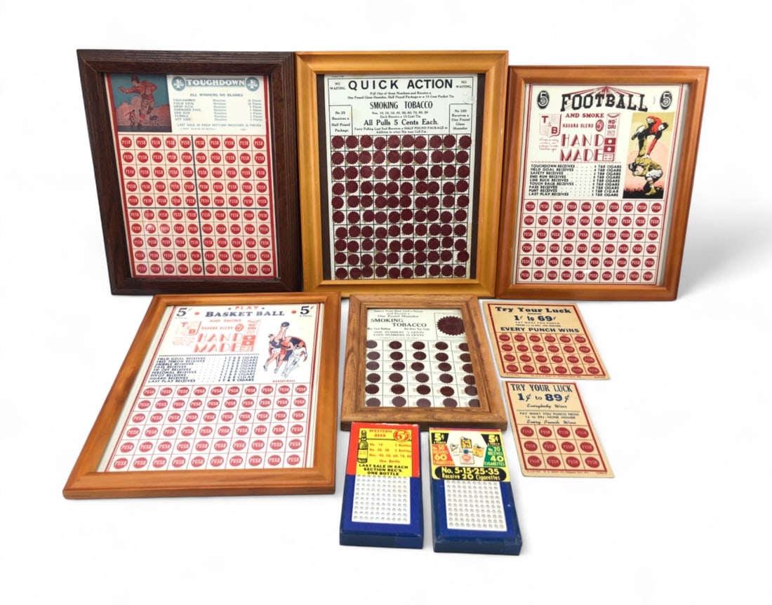 Vintage Assorted Punch Boards and Gambling Games (1 of 10)