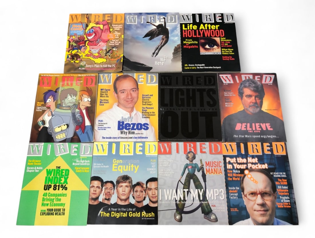 Rare Wired Magazine February-December 1999 Issues (1 of 5)