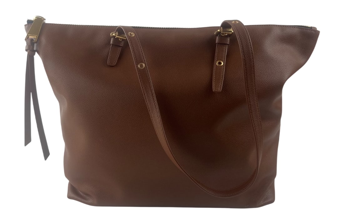 Rebecca Minkoff Brown Pebbled Leather Tote Bag (1 of 7)