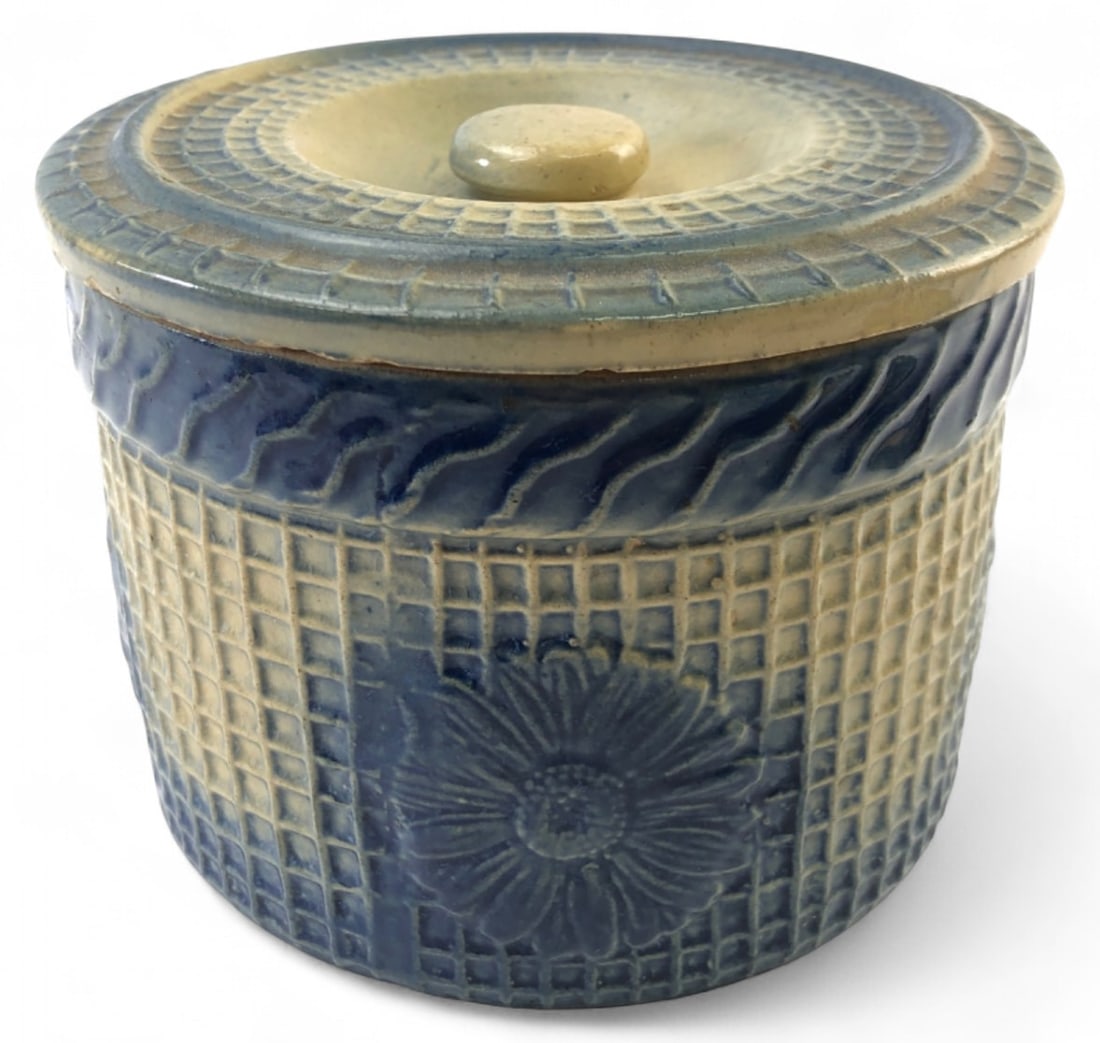 Antique Salt Glazed Stoneware Butter Crock (1 of 12)