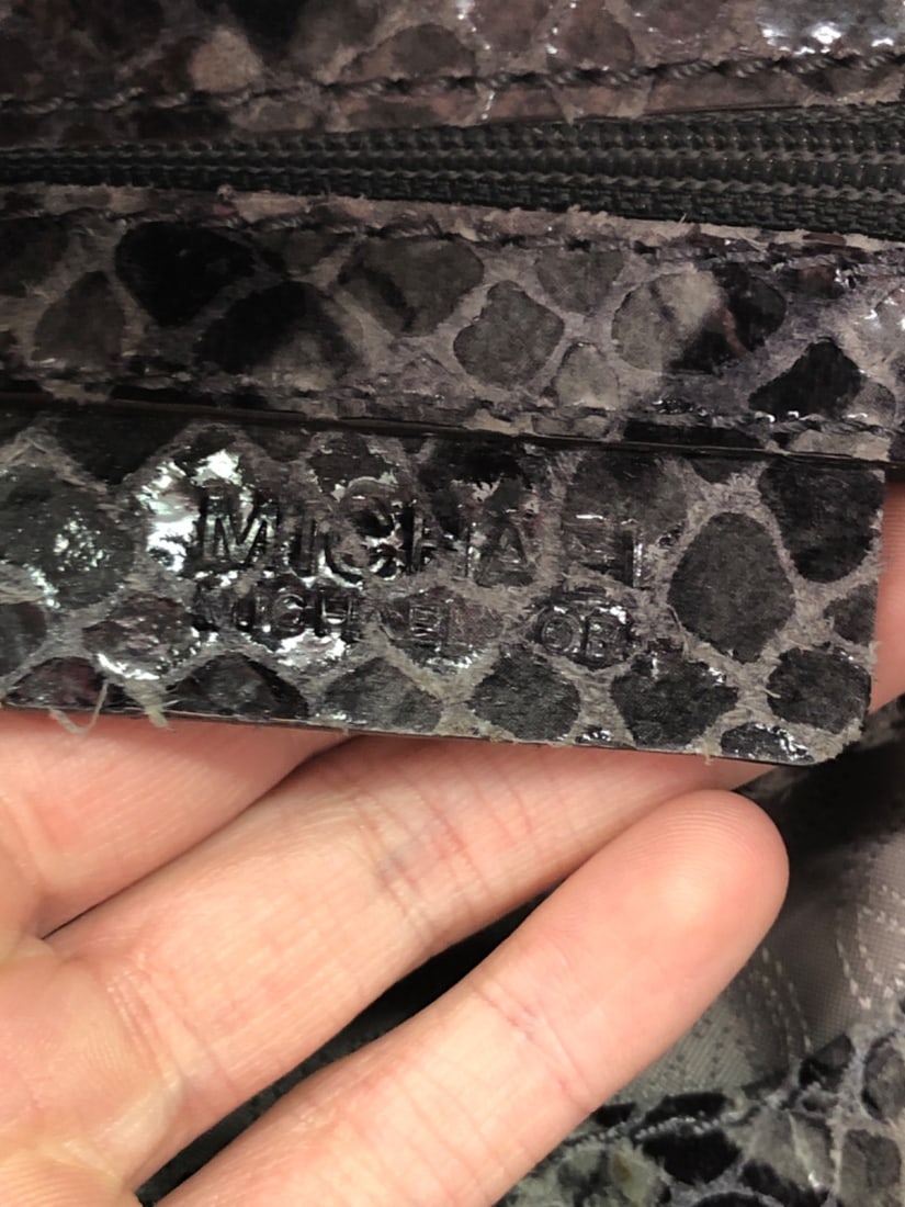 Michael Kors Hamilton Satchel in Python-Embossed Leather - 7