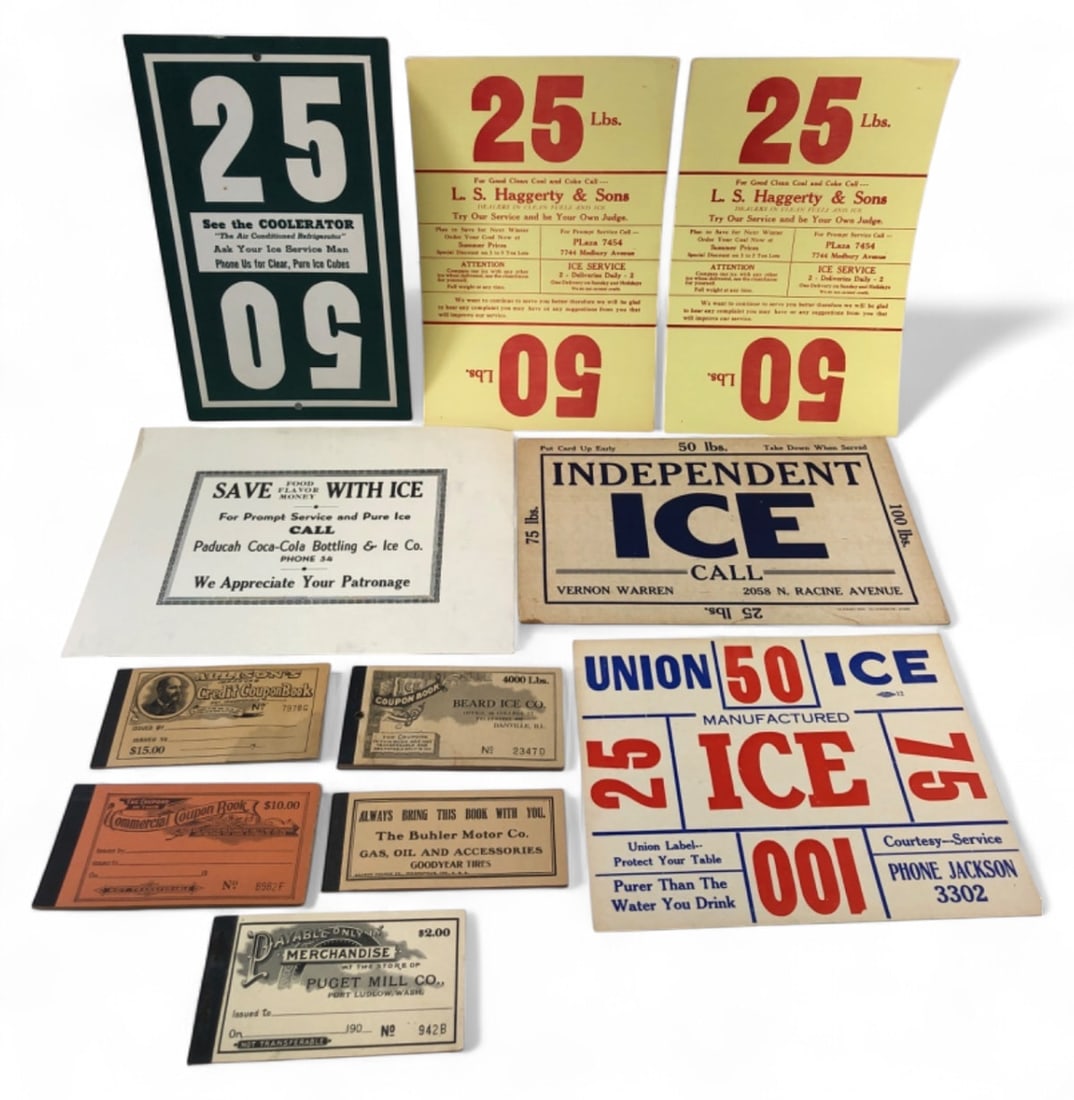 Vintage Ice Industry Advertising and Coupon Book Collection (1 of 4)