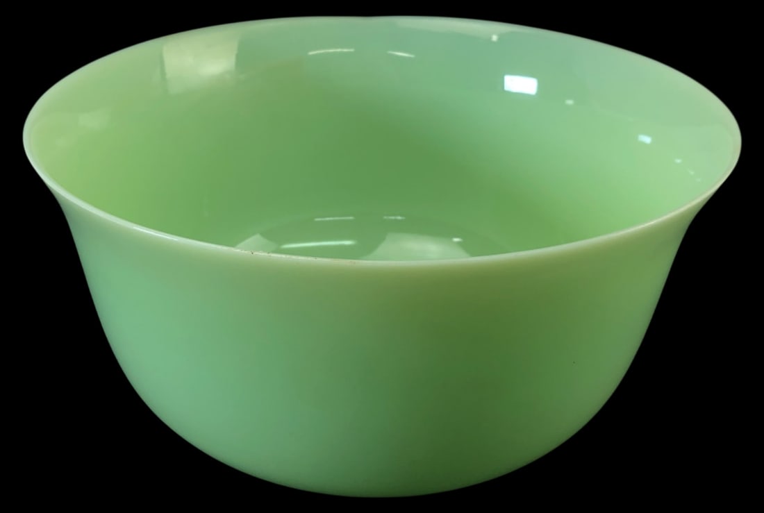 Jadeite Glass Mixing Bowl, 9.75" Dia. (1 of 4)