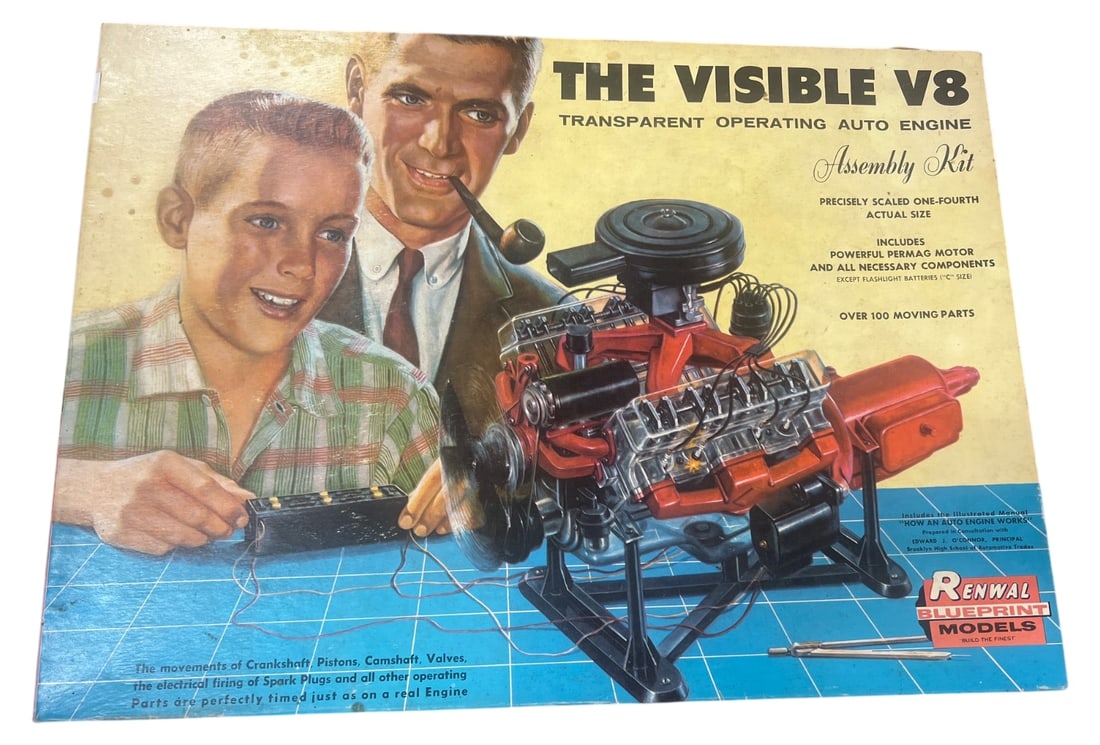 Renwal Visible V8 Engine Model Kit No. 802 (1 of 6)